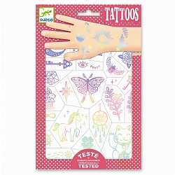 Татуировки украшения Бабочки, 2 листа (Djeco, 09596) - миниатюра